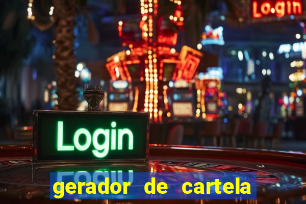 gerador de cartela de bingo